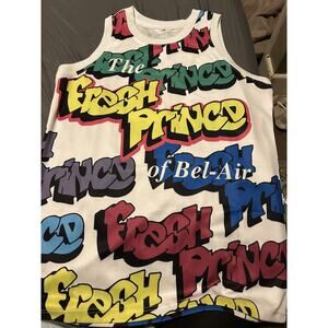 Fresh Prince of Bel-Air Graffiti #14 Will Smith Basketball Jersey Sewn In Number